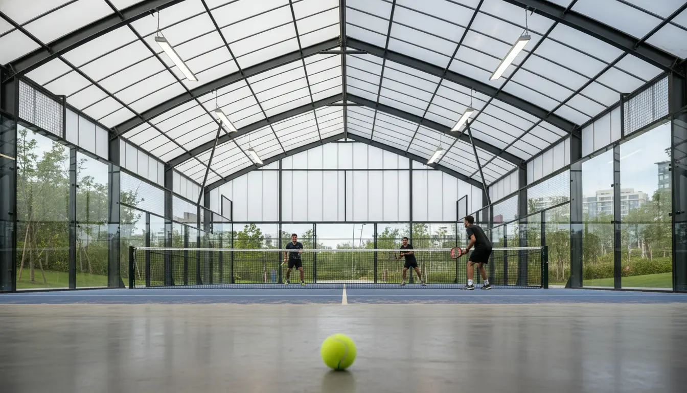 Overdekte padelbaan