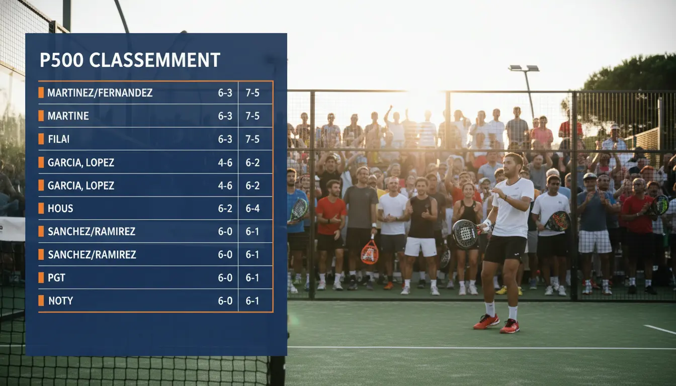 P500 padel klassement